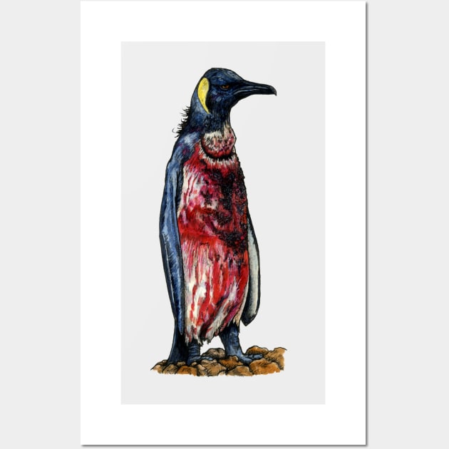 BATTERED PENGUIN Wall Art by PaddlesworthDraws